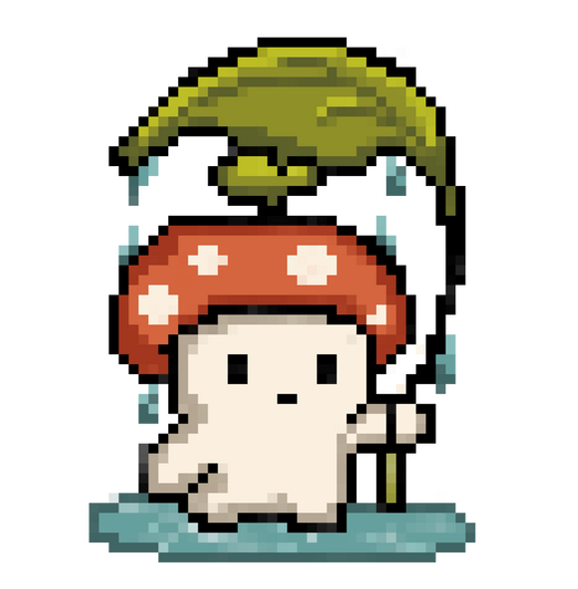 Sproutling with Leaf Umbrella 1.5 Inch Enamel Pin