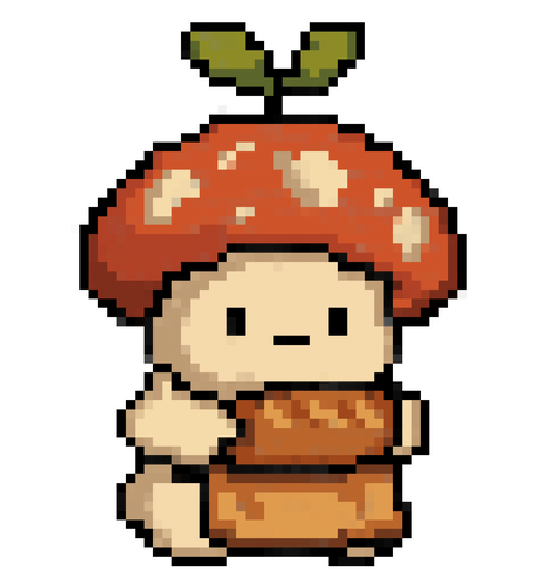 Baker Mushroom Sproutling 1.5 Inch Enamel Pin